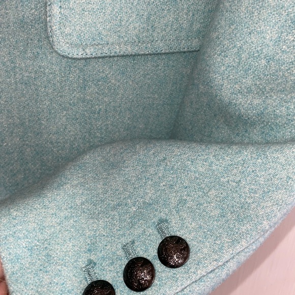 Brand new, never worn. Wool Blazer by Banana Republic, mint green, Size 10 - Picture 9 of 12